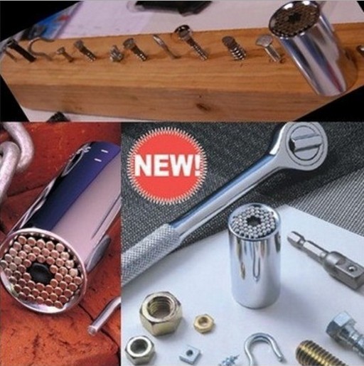 TV Shopping Foreign Trade best-selling universal socket ratchet wrench hardware tools multi-functional socket Specification image