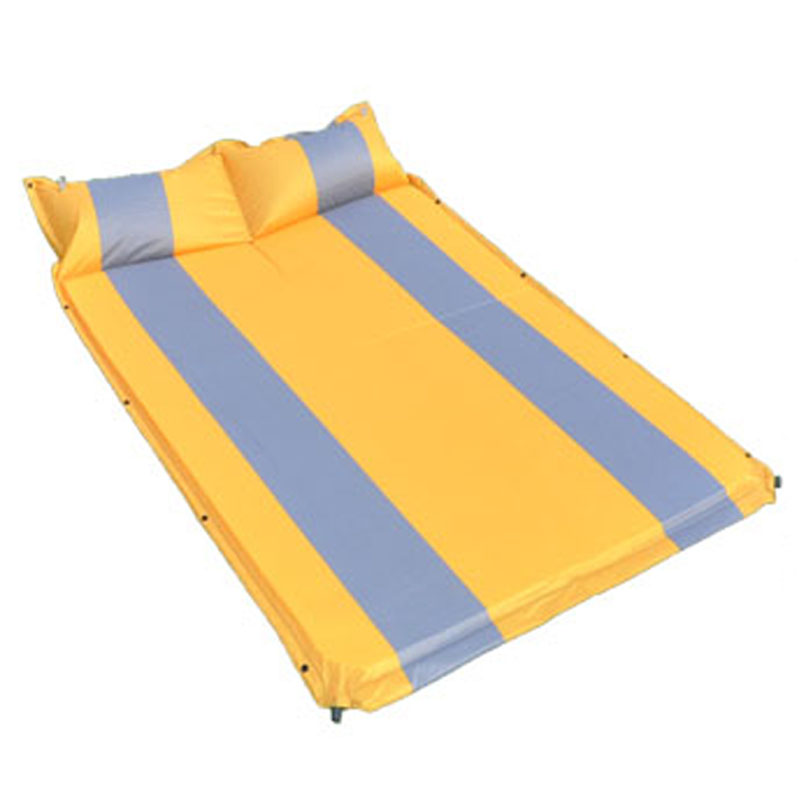 JUNGLE KING8653#带枕双人自动充气睡垫野营垫防潮垫海绵垫登山野餐垫详情图1