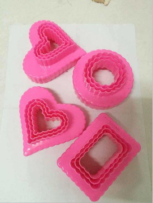 New product launch TV foreign trade environmental plastic many cake mold biscuit mold baking mold 3pcs