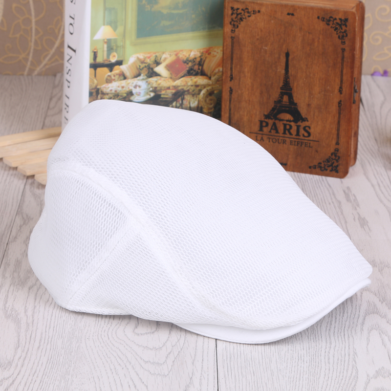 Honeycomb Mesh Cap Travel Shopping Casual Breathable Thin Beret Monochrome For Both Men And Women Specification drawing