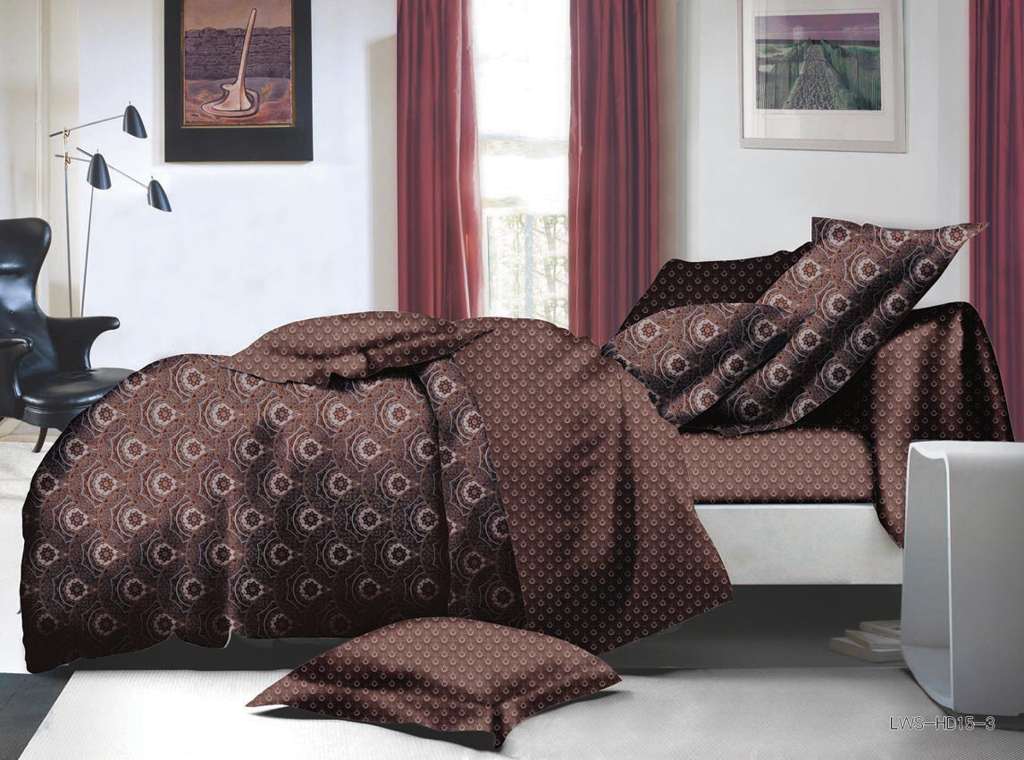 Coral Velvet Four-Piece Sheet And Duvet Set Bedding Specification drawing