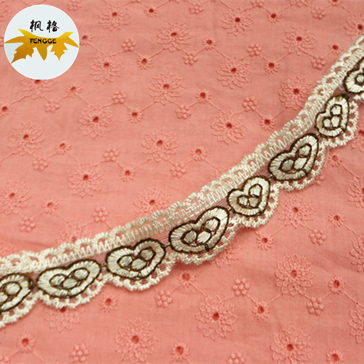 厂家直销 网布水溶纱网花边 DIY手工