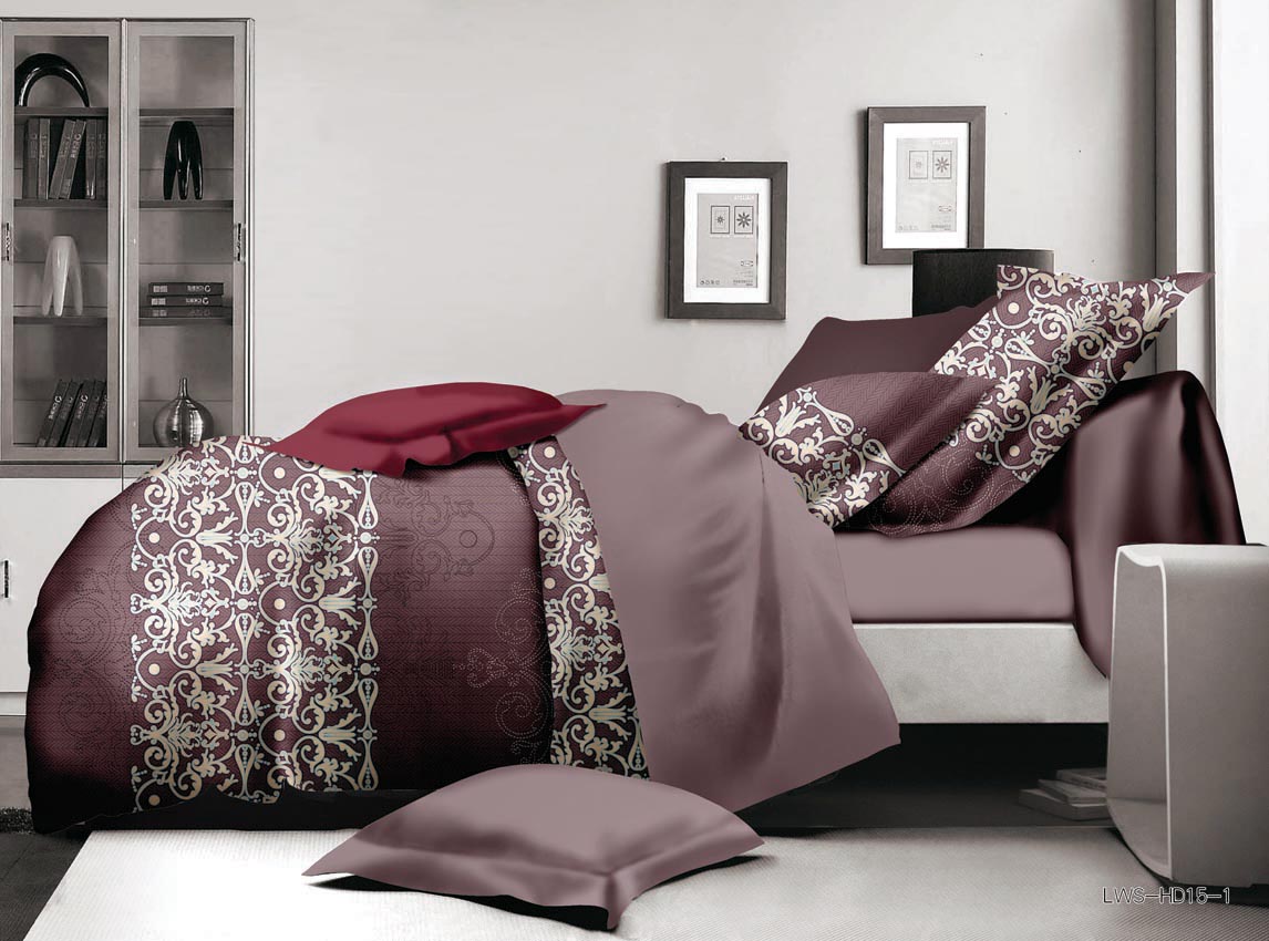 Coral Velvet Four-Piece Sheet And Duvet Set Bedding