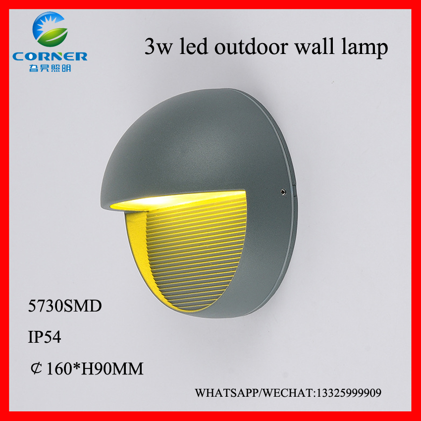 Led outdoor wall lamp waterproof lighting villa wall lamp 3W lighting wall lamp manufacturers direct sales