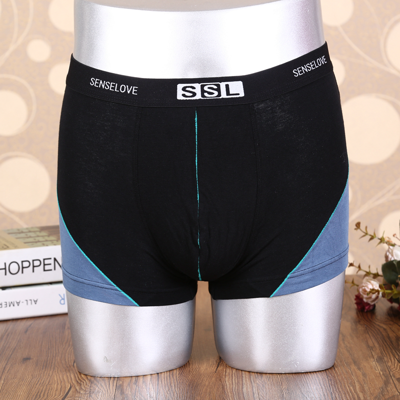 Shensley Men Elastic Cotton Underwear Boxers Box 2 Pairs/Box details Picture