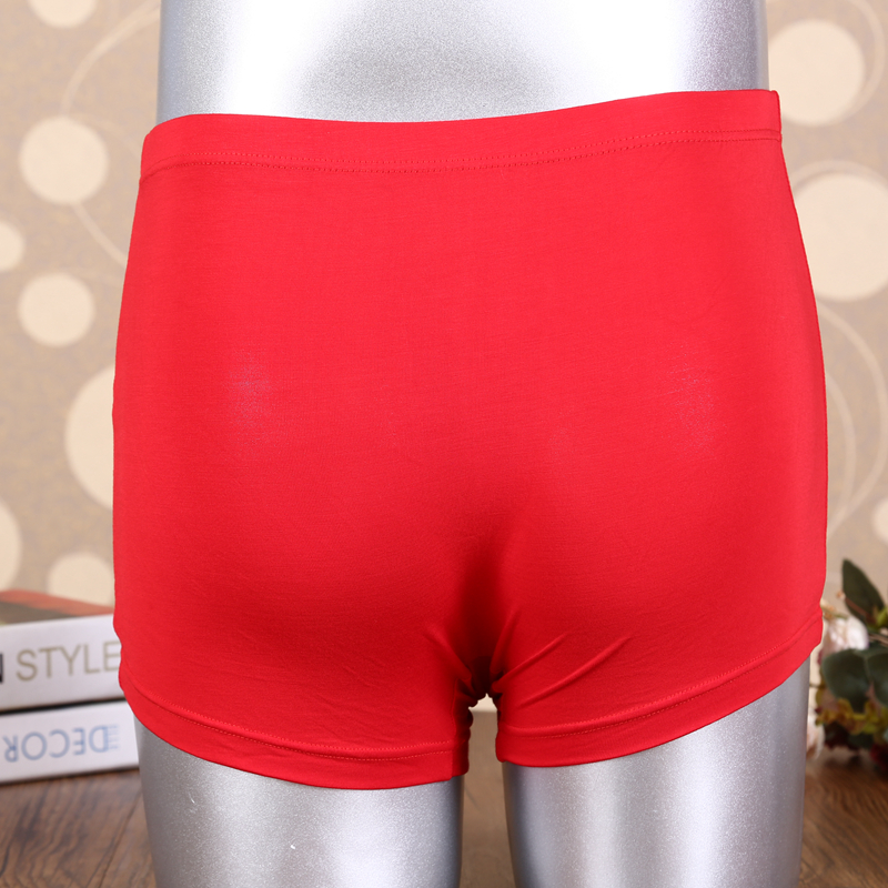 Gentleman's Bright Red Modal Underwear Boxers 2 Pairs/Box Application Scenario