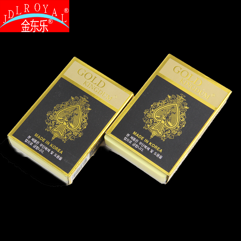Poker imported plastic brand authentic Korea Imported Korean Crown (GOLD) plastic brand