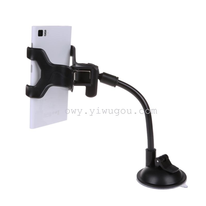 车载手机支架铝管双夹多功能支架GPS导航架汽车内饰用品细节图