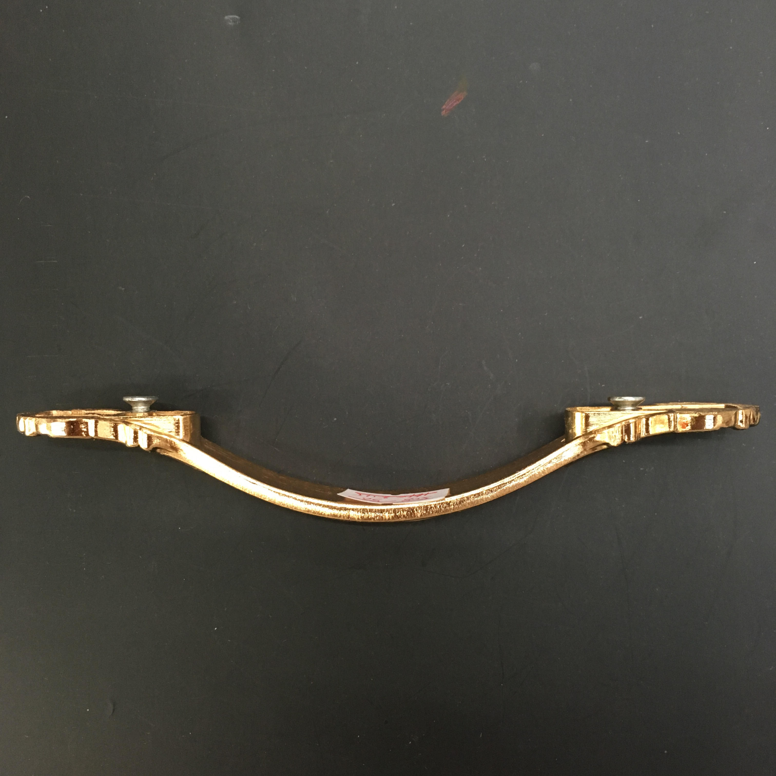 Amber white oil alloy door handle, noble and luxurious handle, crown edge, amber white oil handle details Picture