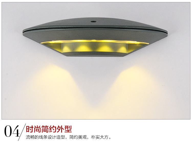 Led aluminum wall lamp waterproof outdoor patio garden wall lamp