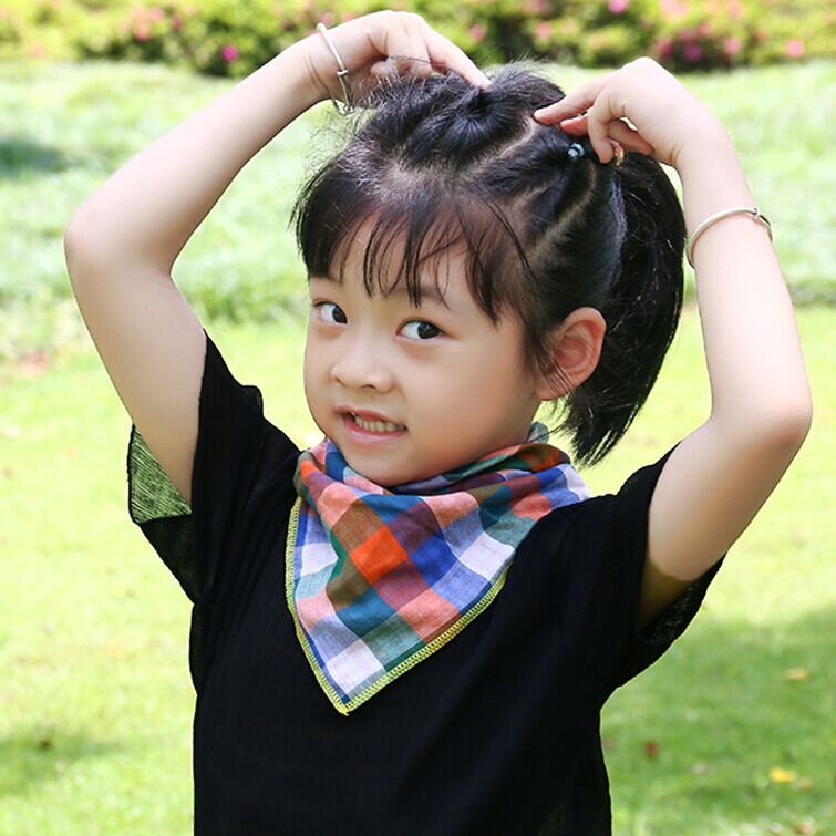 Baby Products Baby Children's Four Square Towel Saliva Towel Pure Cotton Triangle Towel Waterproof Bib Bib details Picture