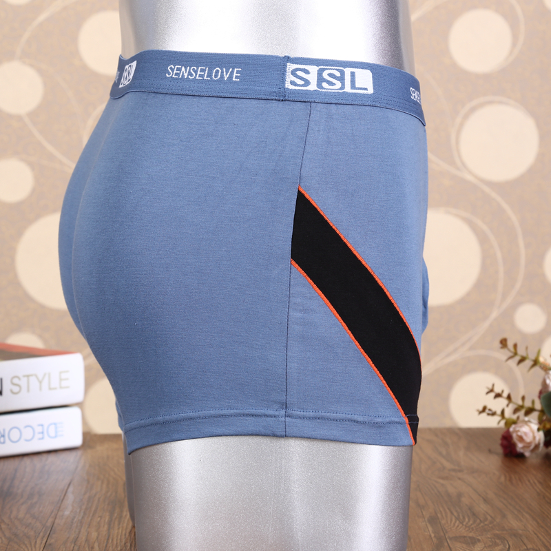 Shensley Men Simple And Comfortable Elastic Cotton Underwear Boxers Box Specification drawing