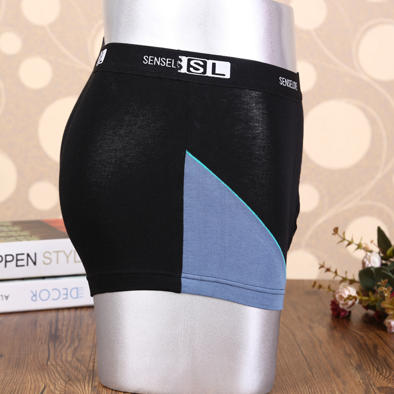 Shensley Men Elastic Cotton Underwear Boxers Box 2 Pairs/Box Specification drawing