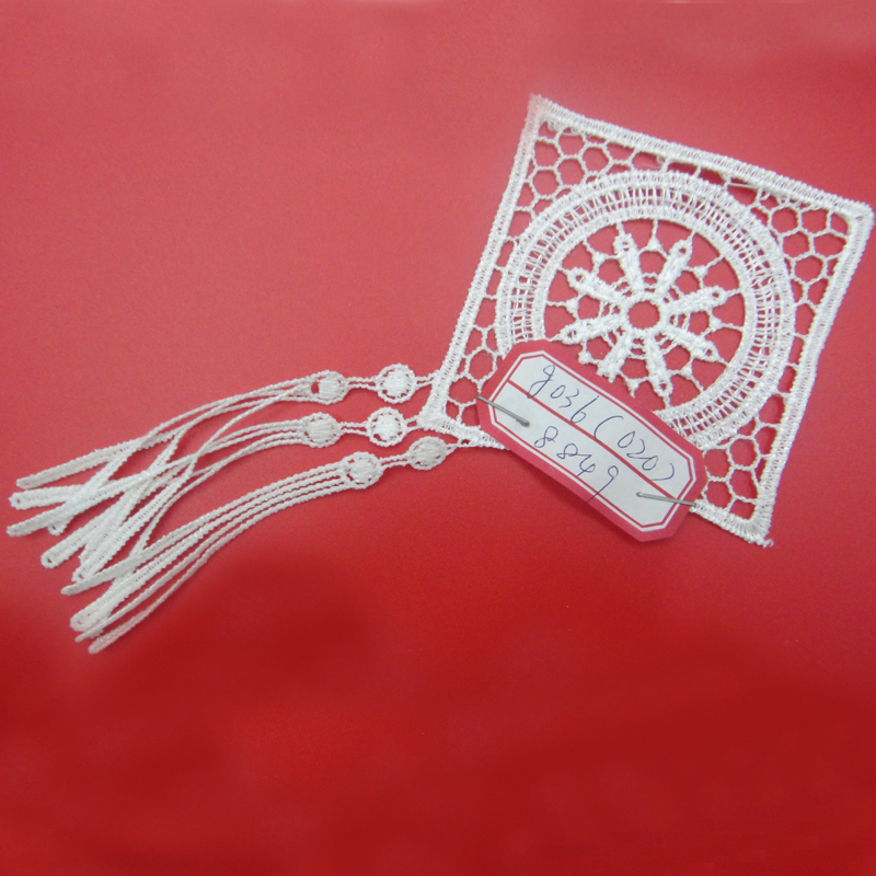 A series of handicrafts, lace home accessories, polyester embroidery, water-soluble details Picture