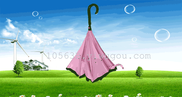 New double-layer reverse umbrella for cars, creative flip and inverted umbrella, factory direct sales