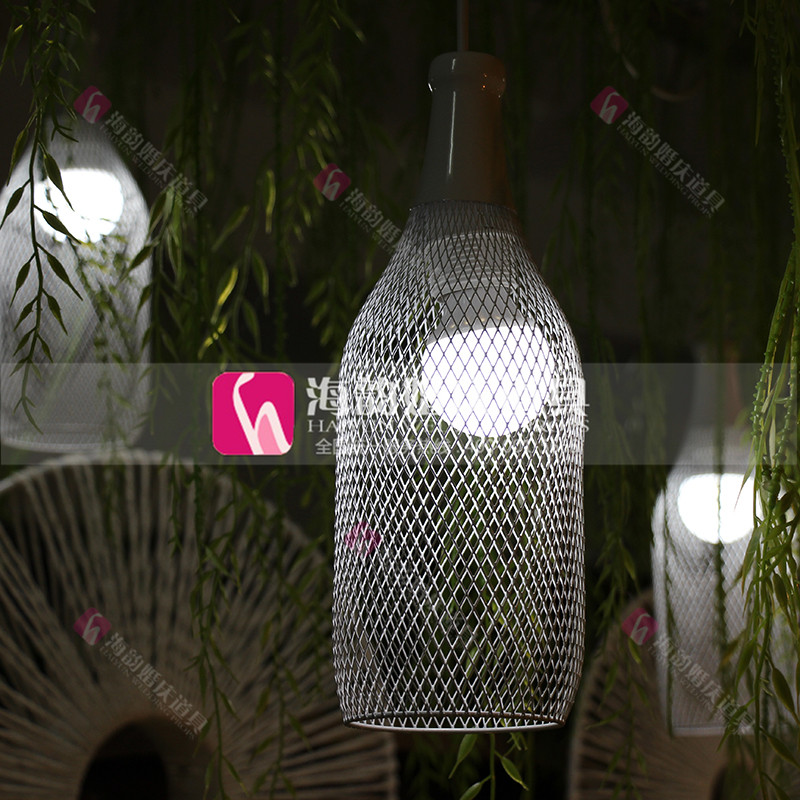 Haiyun wedding props, wedding decoration and arrangement, five pendant lamps No. 11 are set up in the welcome area Specification image