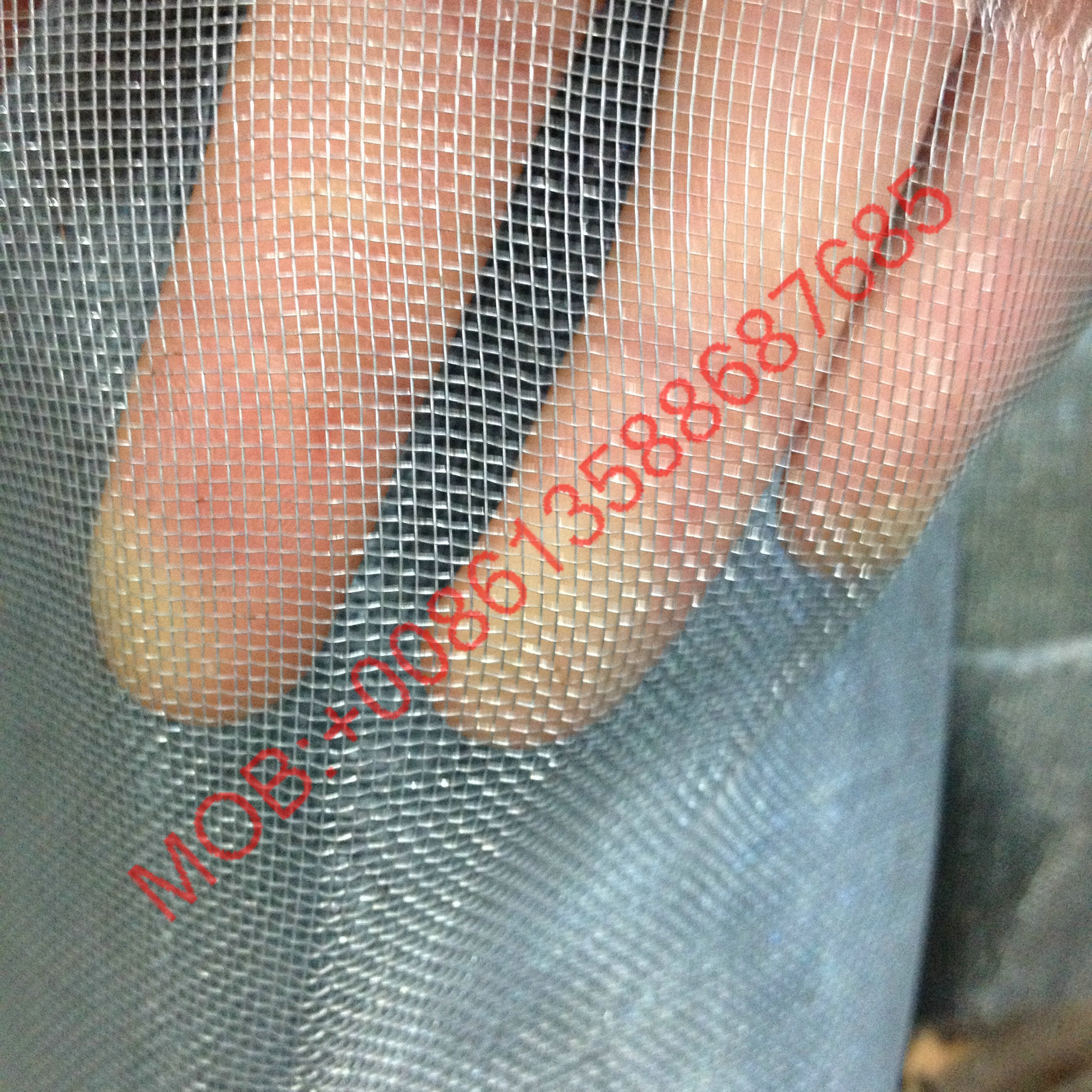 Galvanized square mesh iron window screen wire mesh window screen details Picture