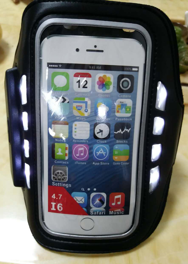 夜跑骑行新款臂带臂包手机包LED亮灯闪烁炫酷安全可开光产品图