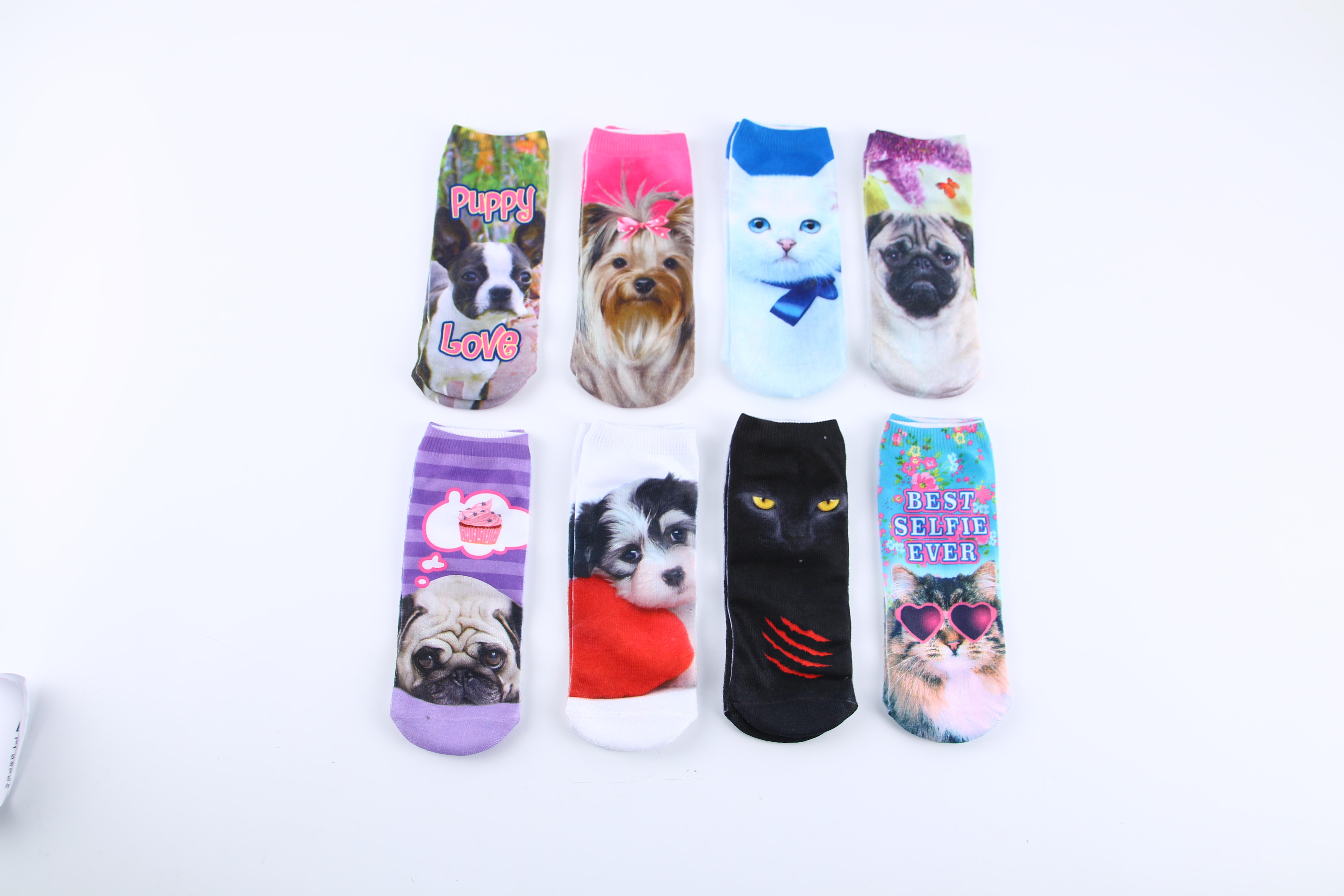 Foreign trade pure 3D ship socks cartoon three-dimensional socks printed socks original style printed socks