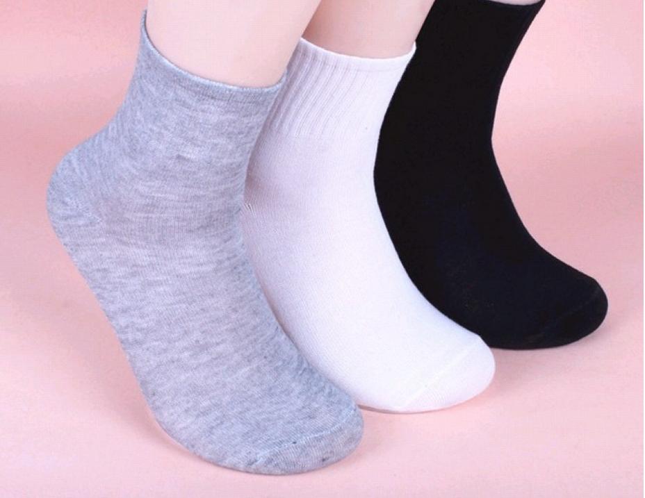 商务男士袜子 防臭秋冬季成人袜 中筒棉袜 涤棉袜子