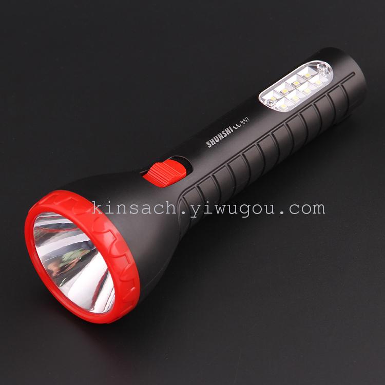 Jinsha recharge type high-power strong light plastic flashlight commodity SS-957 flashlight