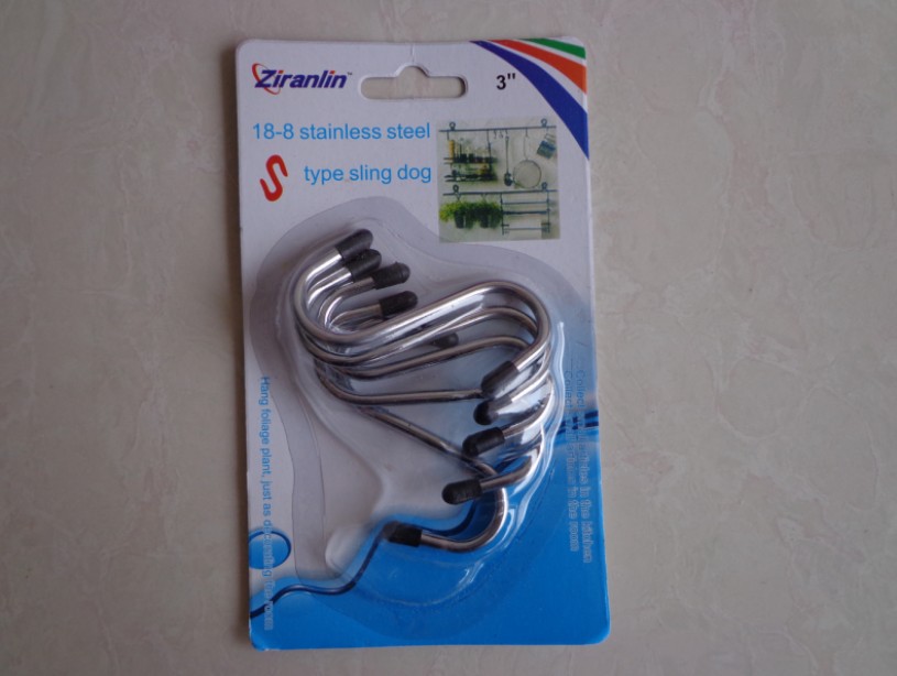 5PCS3 inch S hook supply hanging hook hook appearance galvanized chromium plating