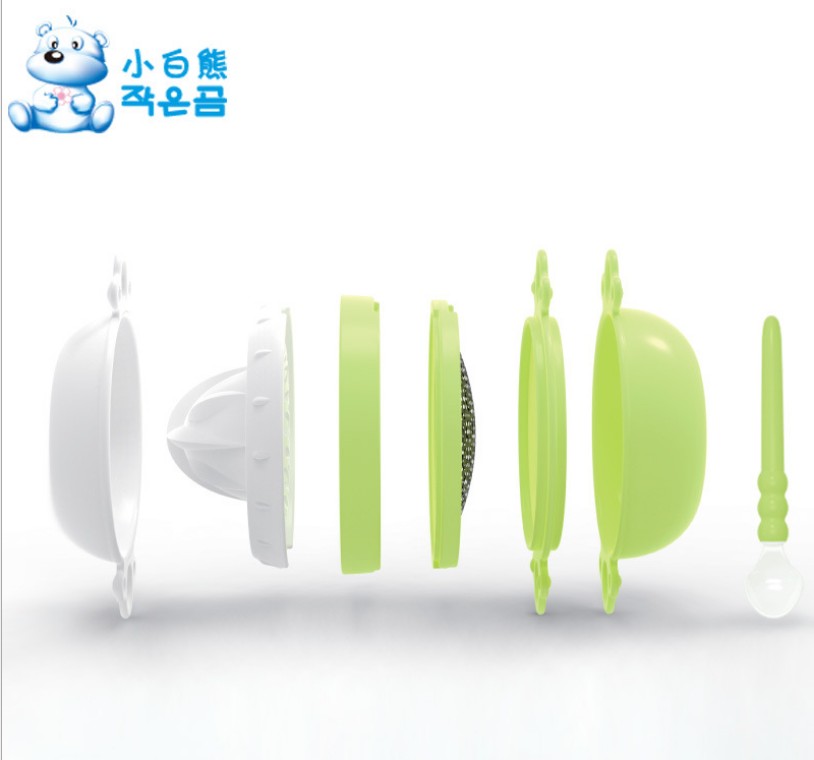 Baby Grinder Baby Bear Multi-functional food grinder bowl and spoon set tableware grinder set