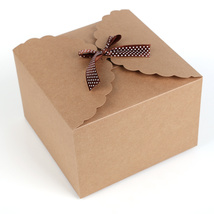 大号 正方形 礼品盒 创意礼物包装盒 牛皮纸盒子 纯色纸盒