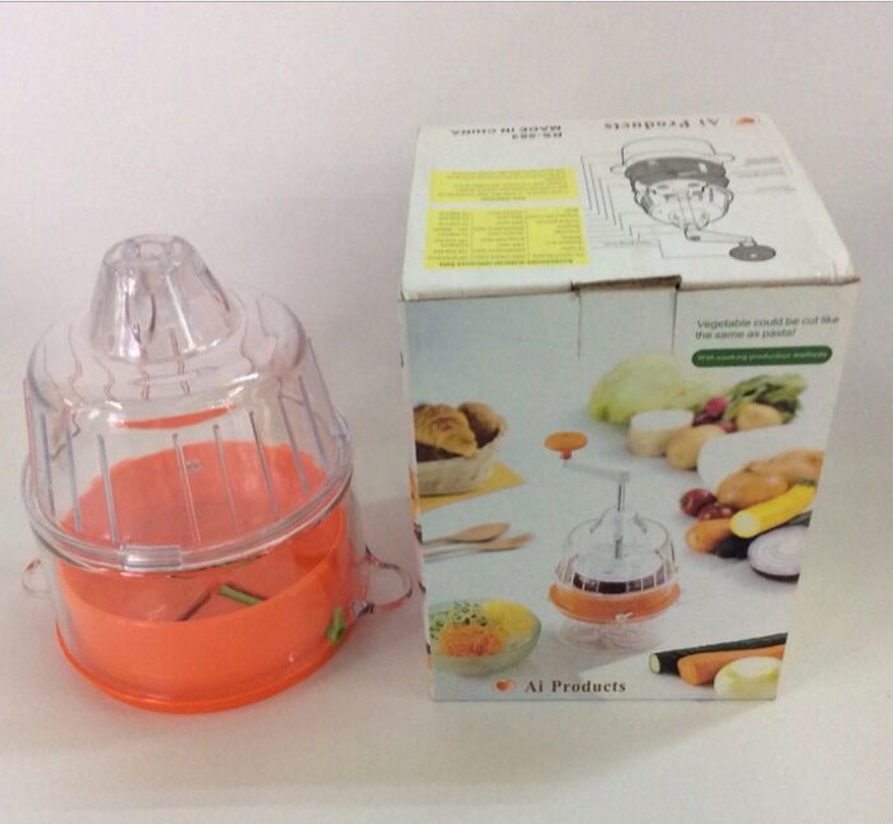 New hand-operated vegetable cutter Creative kitchen helper Fashion hand-operated multi-functional vegetable cutter