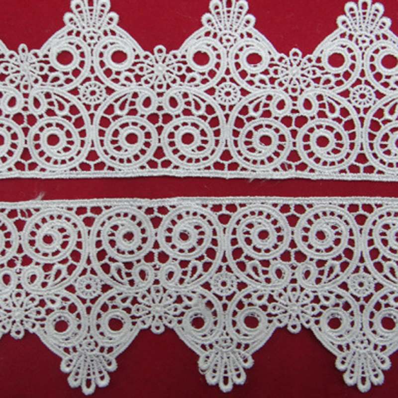 Lace accessories, lace clothing embroidery, water-soluble barcode polyester Application Scenario