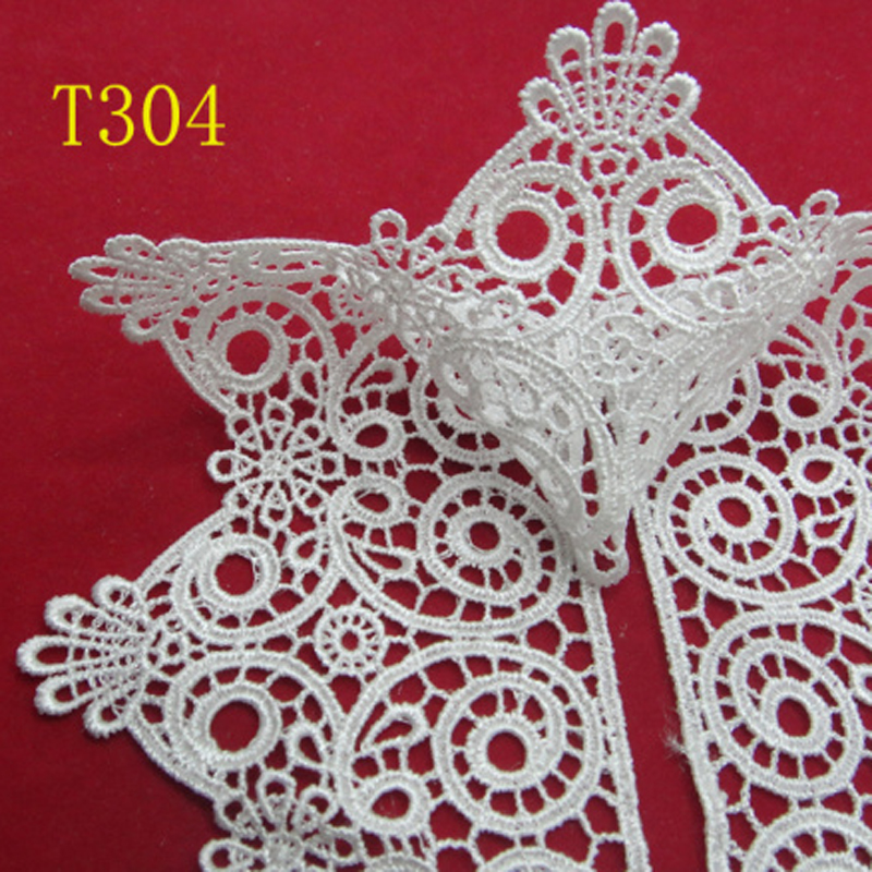Lace accessories, lace clothing embroidery, water-soluble barcode polyester details Picture