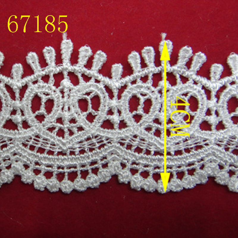 Lace accessories, lace clothing embroidery, water-soluble polyester barcode Specification image