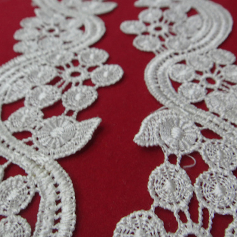Lace accessories, lace clothing embroidery, water-soluble polyester barcode Application Scenario