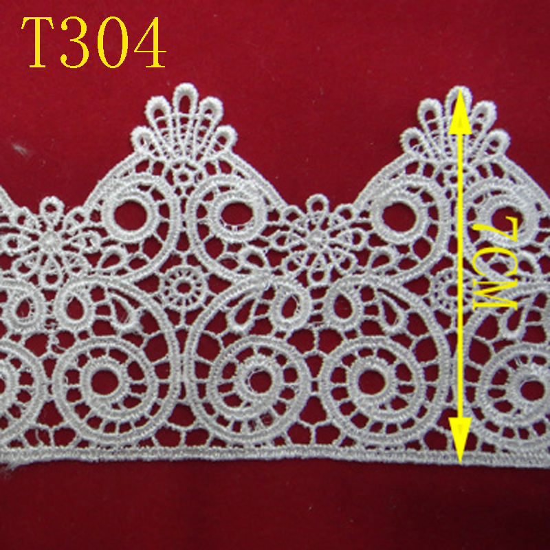 Lace accessories, lace clothing embroidery, water-soluble barcode polyester Specification image