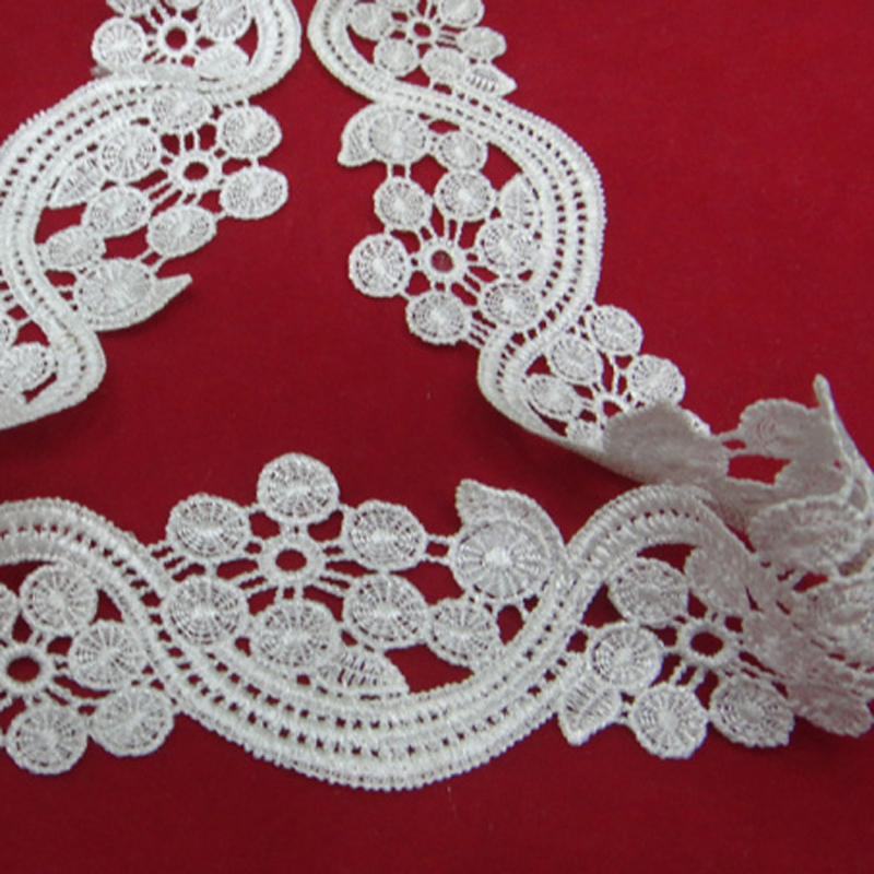 Lace accessories, lace clothing embroidery, water-soluble polyester barcode