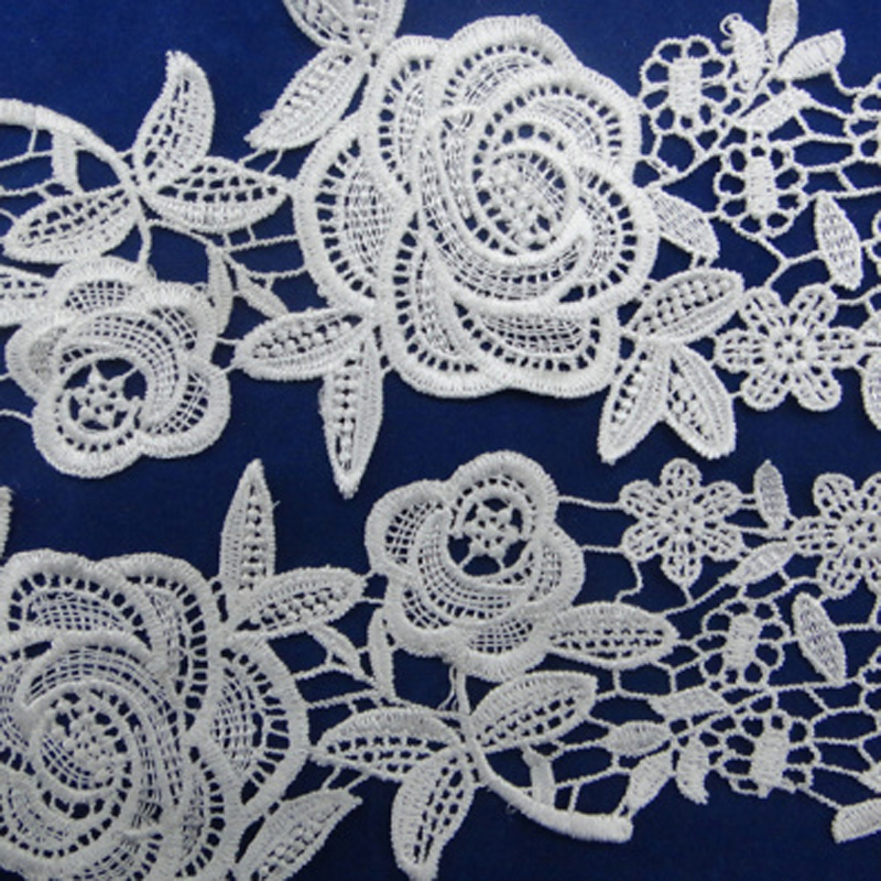 Lace accessories, lace clothing embroidery, water-soluble barcode polyester