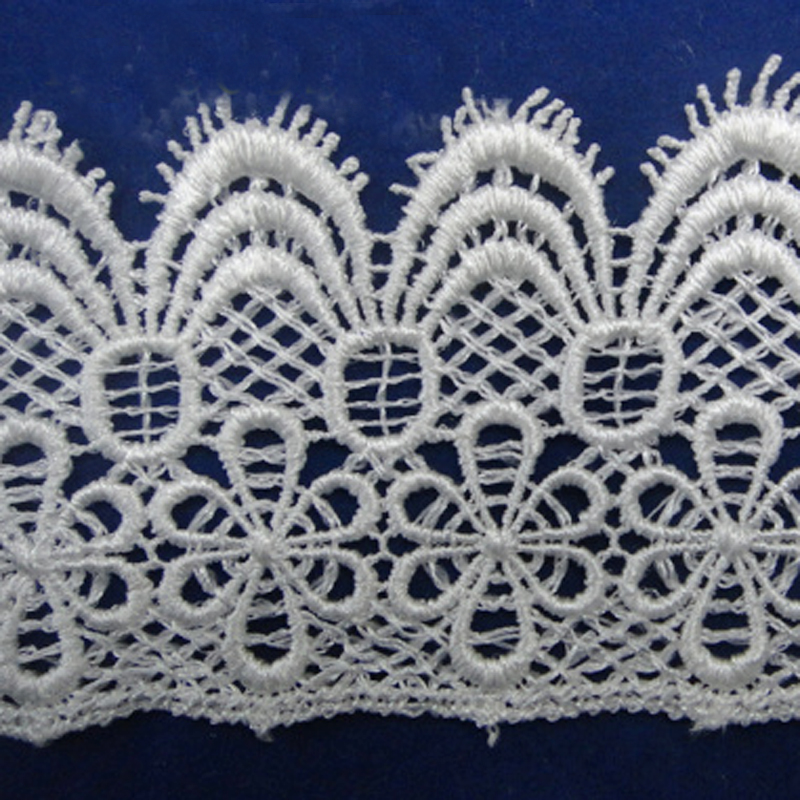 Lace accessories, lace clothing embroidery, water-soluble polyester barcode Specification image