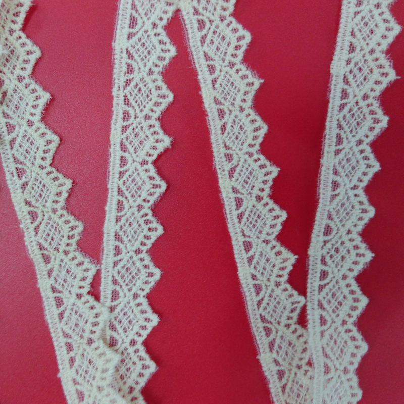 Lace accessories, lace clothing embroidery, water-soluble barcode cotton thread mesh fabric Specification image