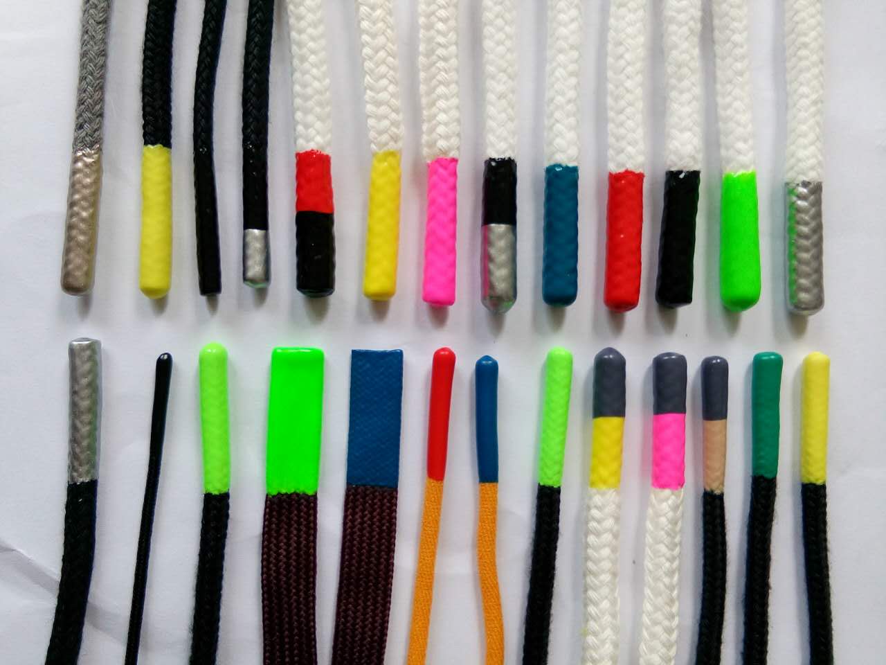 硅胶胶头绳，环保裤帽绳，滴胶头，服装饰品配饰