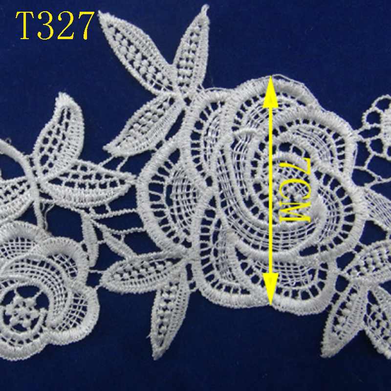 Lace accessories, lace clothing embroidery, water-soluble barcode polyester Specification image