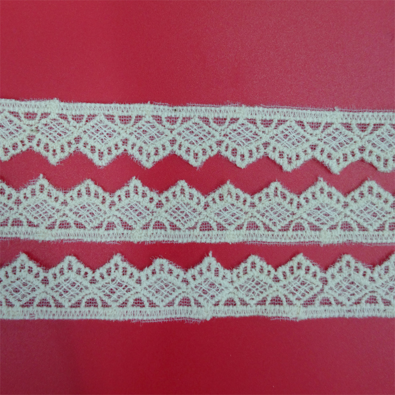 Lace accessories, lace clothing embroidery, water-soluble barcode cotton thread mesh fabric Application Scenario