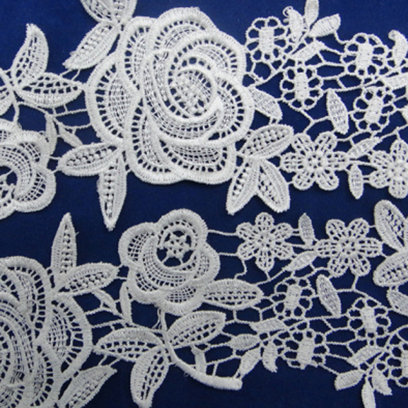 Lace accessories, lace clothing embroidery, water-soluble barcode polyester Application Scenario