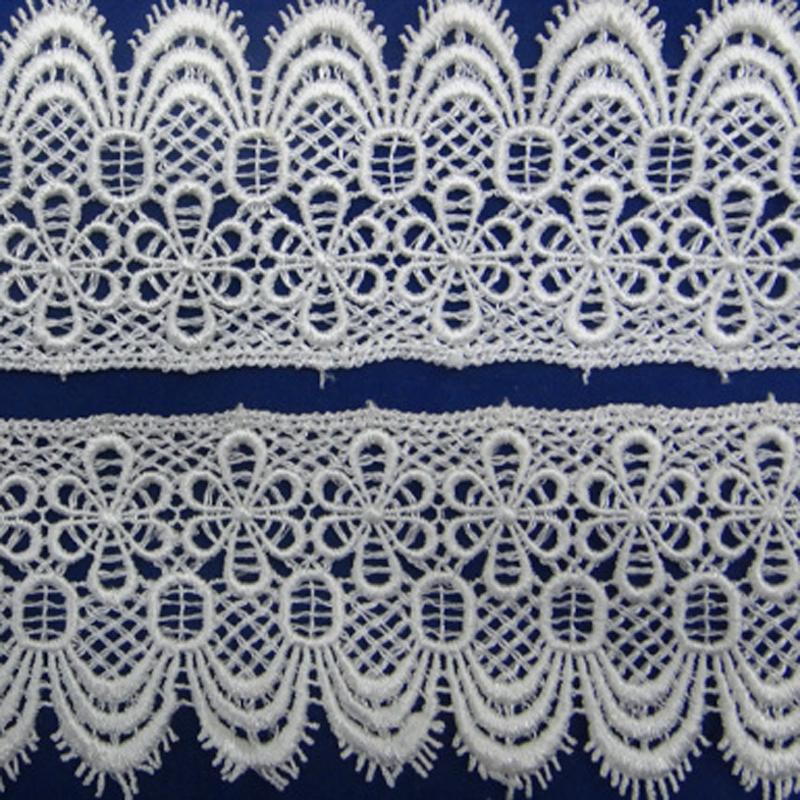 Lace accessories, lace clothing embroidery, water-soluble polyester barcode