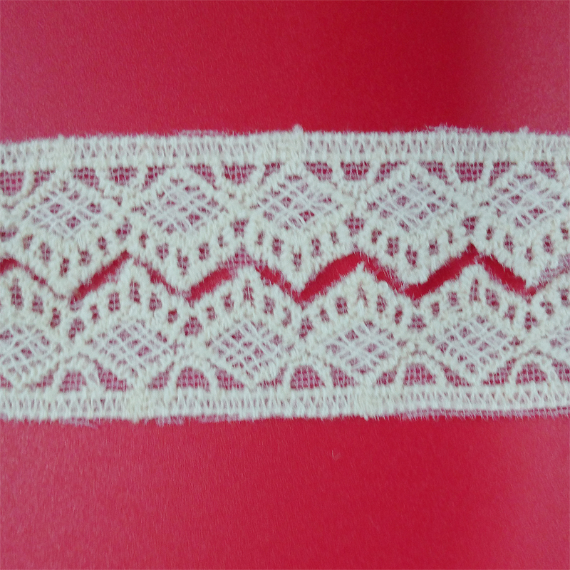 Lace accessories, lace clothing embroidery, water-soluble barcode cotton thread mesh fabric details Picture