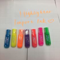 Highlighters imported ink made into new highlighters water - based materials easy to rub, color