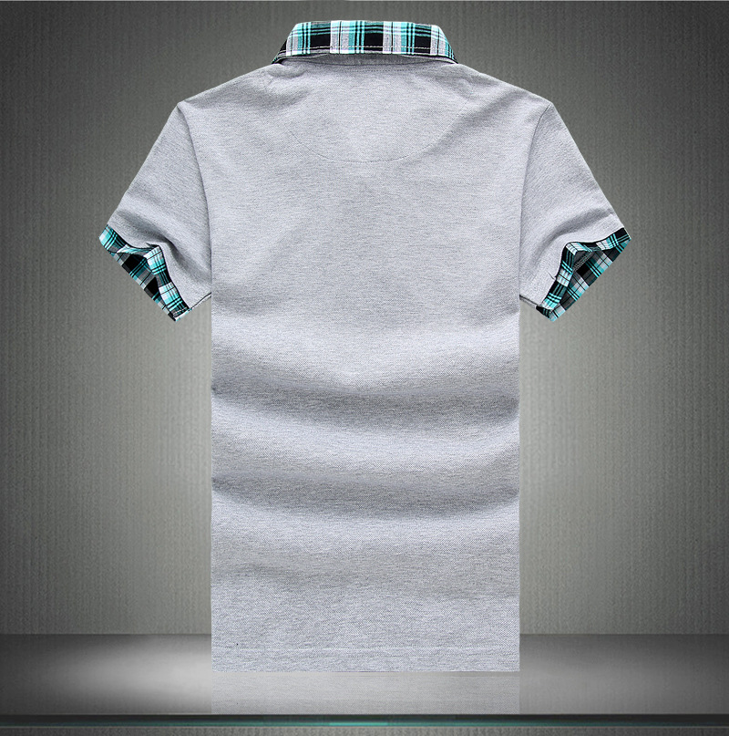 Men's short-sleeved polo shirts, fake two pieces, men's T-shirt manufacturers, trendy pure cotton men's T-shirts Specification image