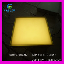 LED luminescent floor tile lamp Stainless steel floor tile lamp marble floor tile lamp