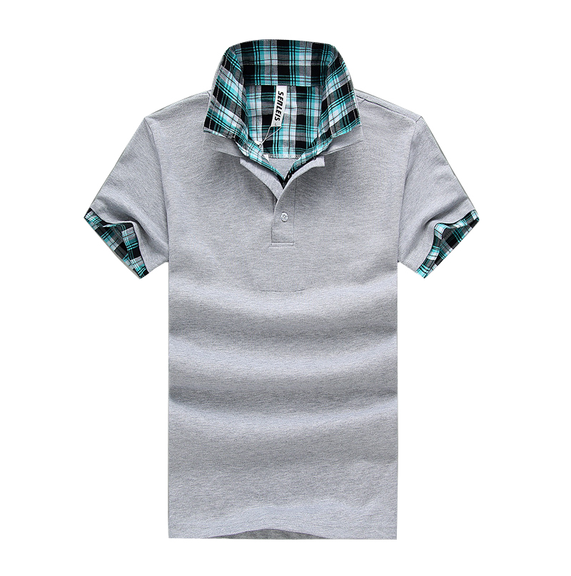 Men's short-sleeved polo shirts, fake two pieces, men's T-shirt manufacturers, trendy pure cotton men's T-shirts