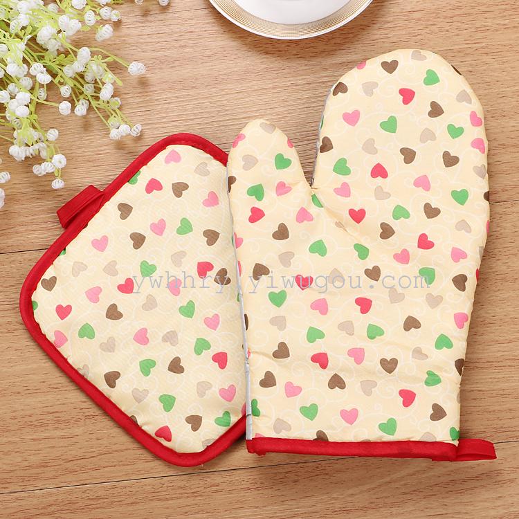 【LOVELY HOME】【持嘉】加厚隔热耐高温手套 防烫手套 烘焙手套 防高温手套 微波炉手套 烤箱烘焙手套