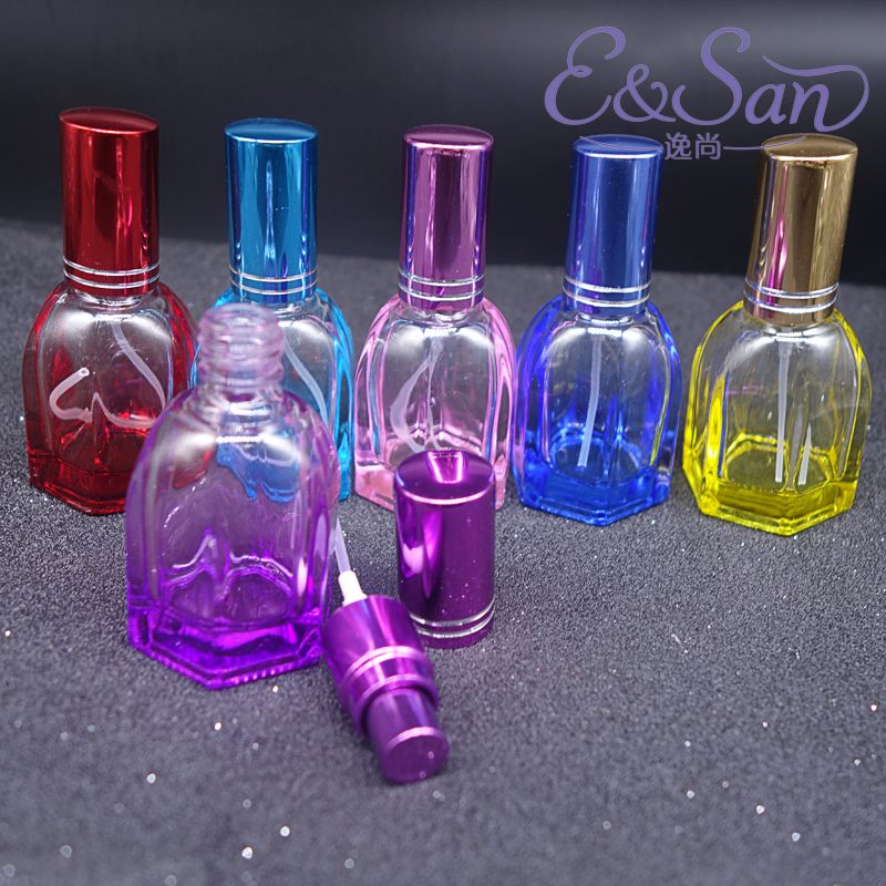 P53-15ML小彩瓶/喷色渐变小香水瓶/玻璃空瓶/喷雾瓶产品图